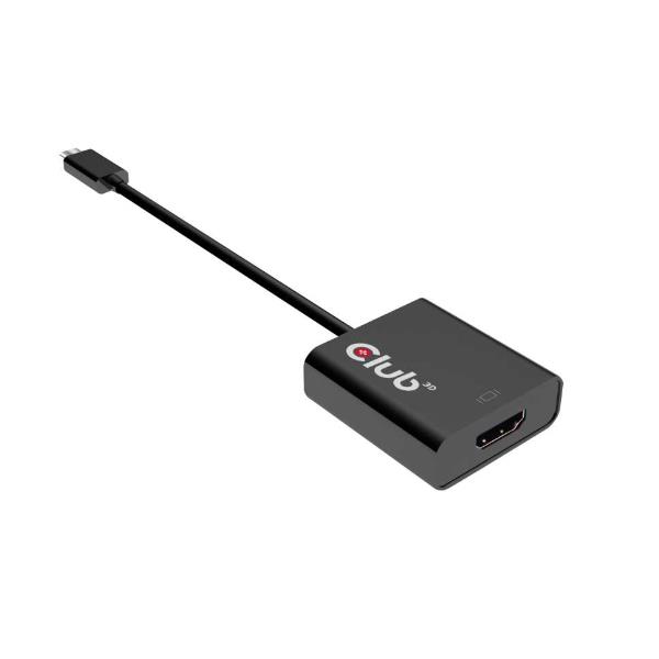 Adattatore Attivo Club3D USB-C a HDMI 2.0 Nero - immagine 4