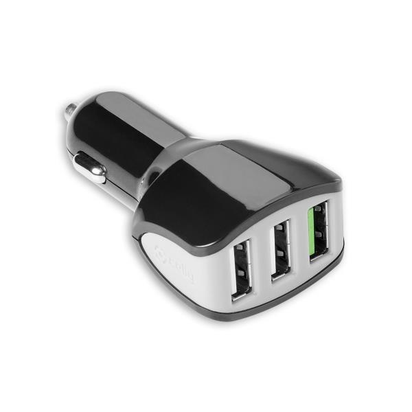 Caricabatterie Auto Celly CC3USBTURBO 22W 3 Porte USB-A - immagine 6