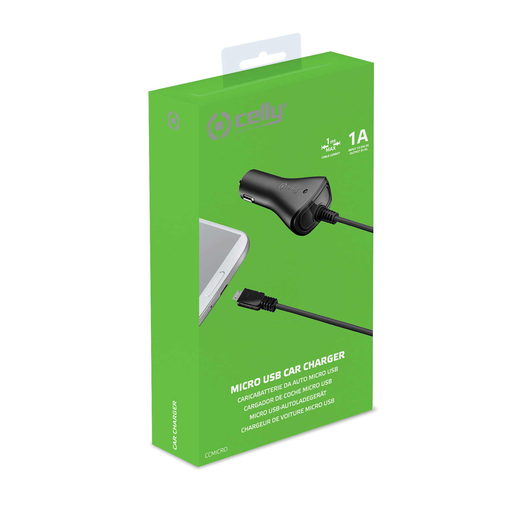 Caricabatterie Auto Celly CCMICRO Micro USB 5W - immagine 4