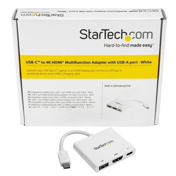 Docking Station Startech USB-C a HDMI 4K Bianca Metallo - immagine 5