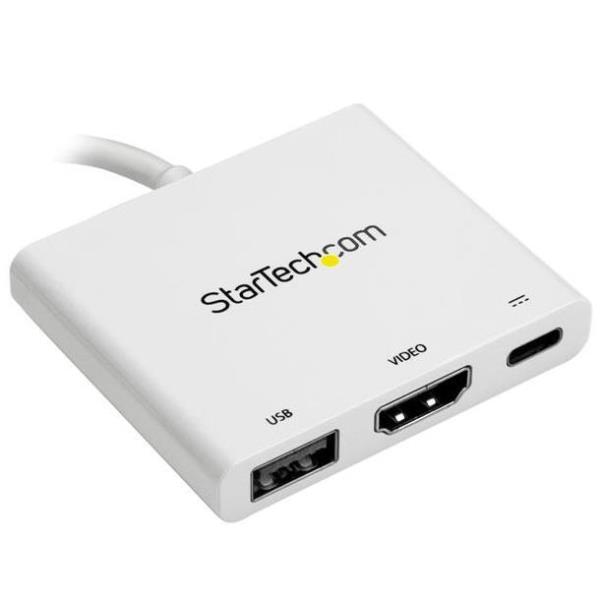 Docking Station Startech USB-C a HDMI 4K Bianca Metallo - immagine 6