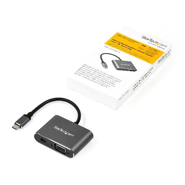 Adattatore USB-C a VGA o Mini DisplayPort Startech 4K 60Hz - immagine 2