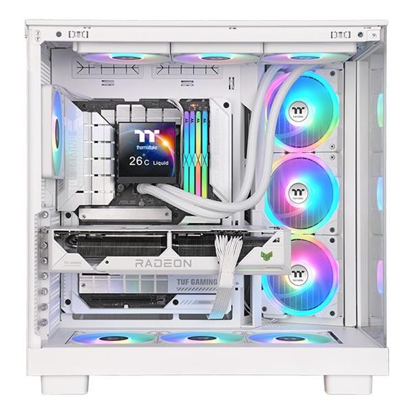 Dissipatore a Liquido Thermaltake MAGFloe 420 Ultra Snow Edition AIO 420mm 3 Ventole - immagine 3