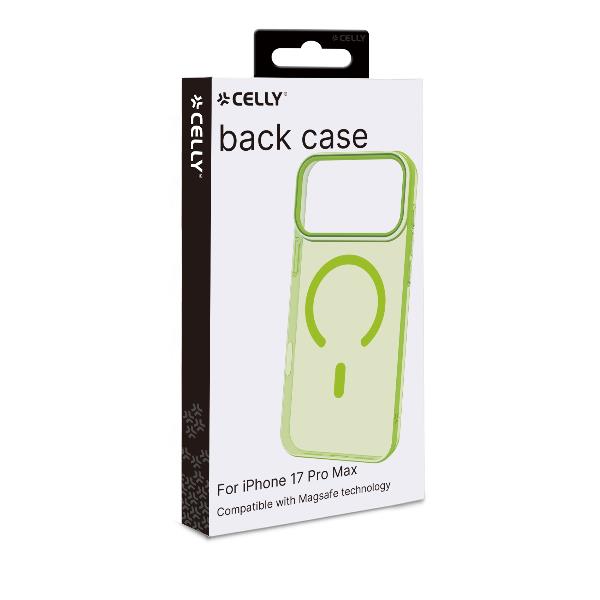 Cover Smartphone Celly COLORMAG per iPhone 17 Pro Max Trasparente Giallo - immagine 4