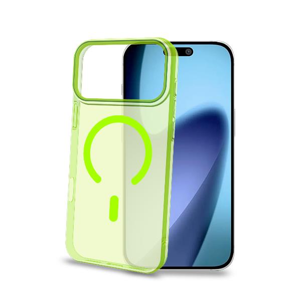 Cover Smartphone Celly COLORMAG per iPhone 17 Pro Max Trasparente Giallo - immagine 5