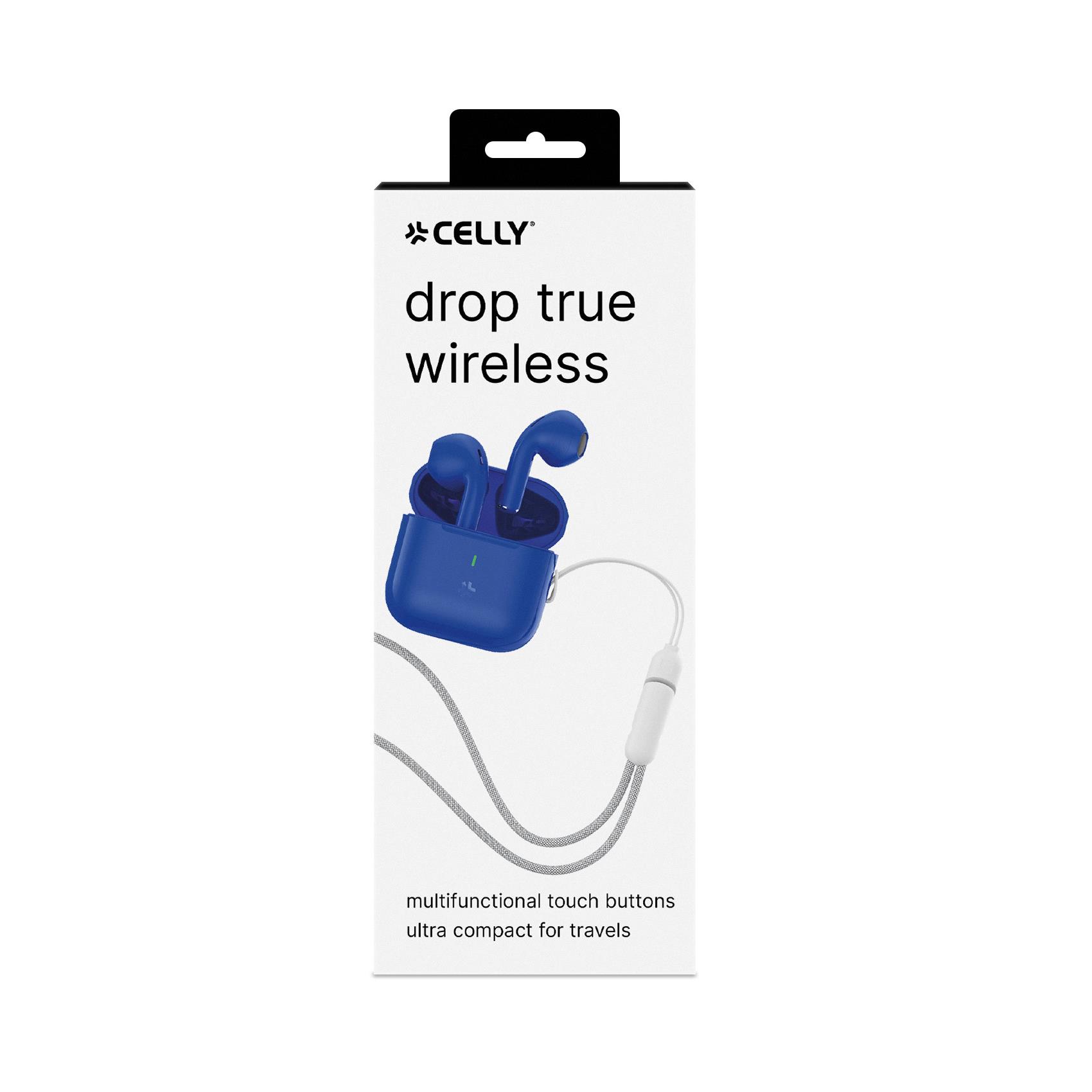 Auricolari True Wireless Celly COMPACT Bluetooth Microfono USB-C Blu - immagine 3