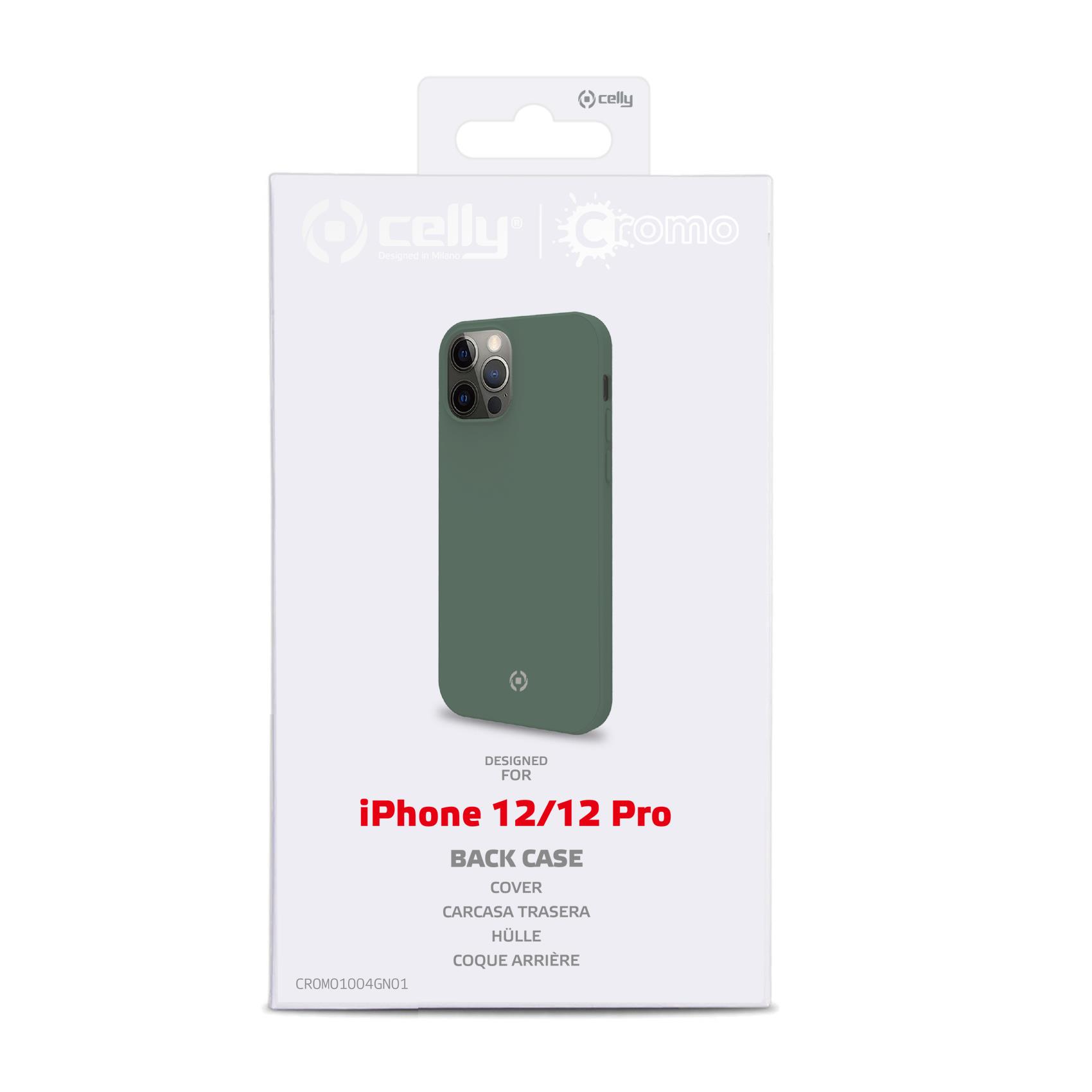 Cover Smartphone Celly CROMO per iPhone 12 Pro e iPhone 12 Verde - immagine 3