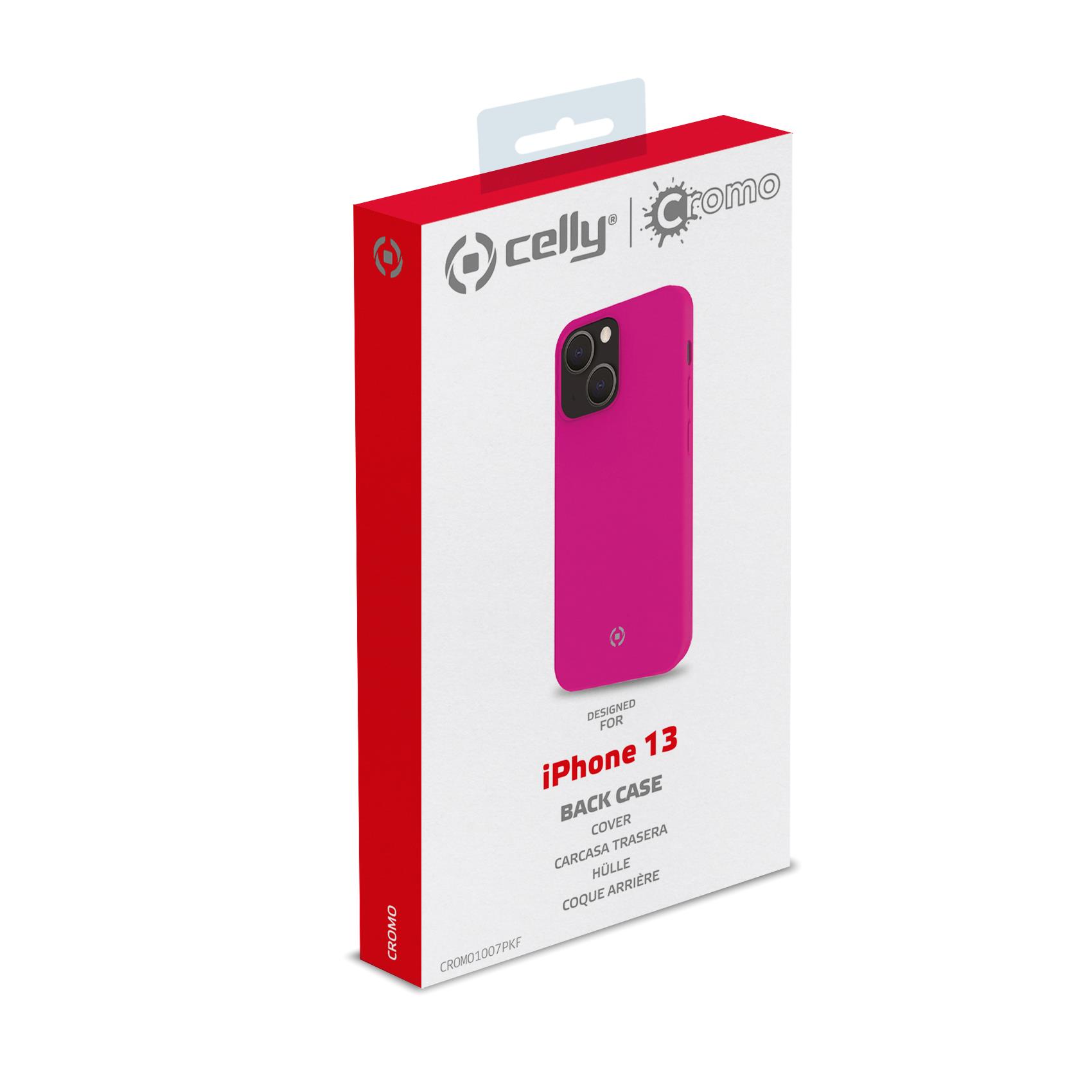 Cover Celly CROMO FLUO per iPhone 13 Rosa TPU - immagine 3