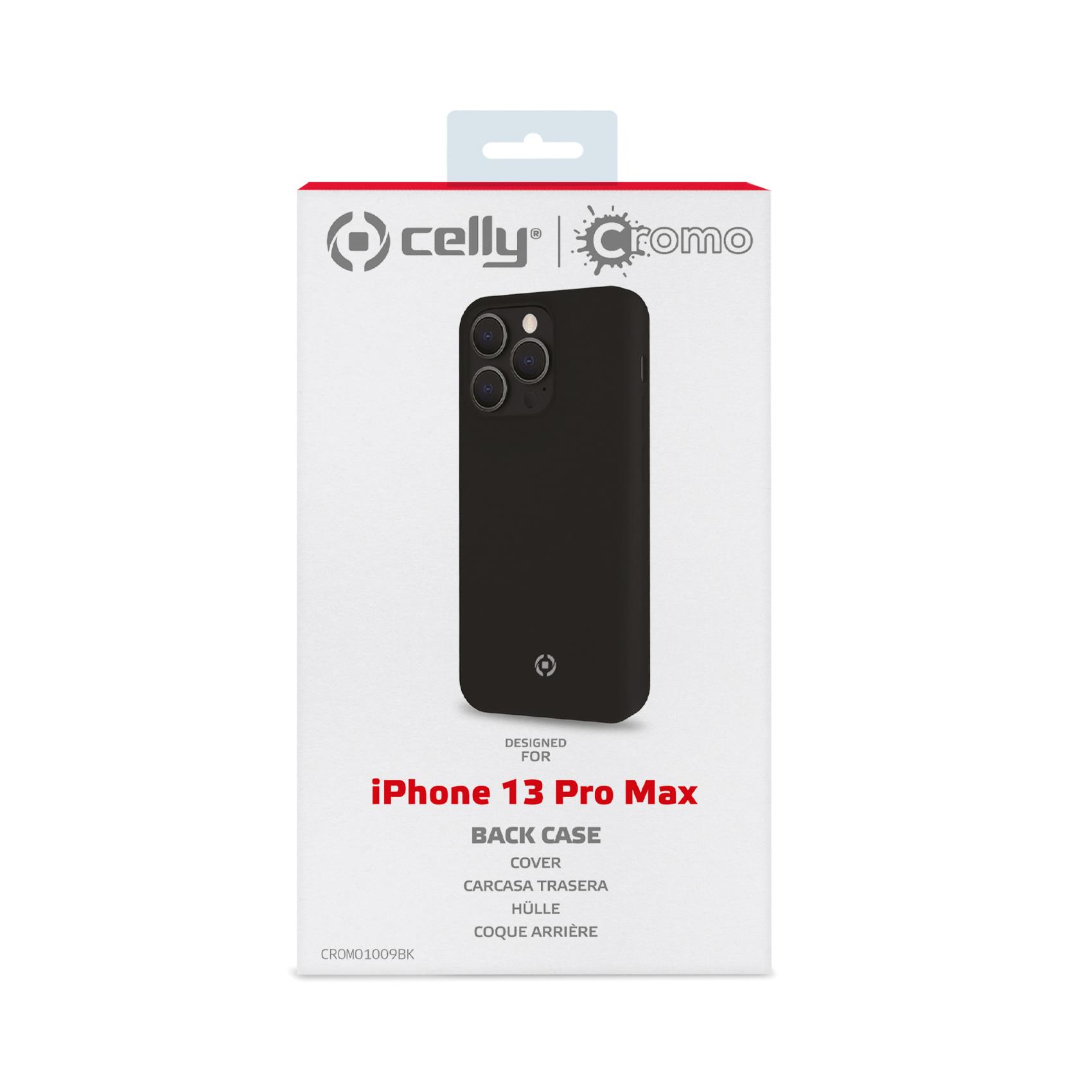 Cover Celly CROMO per iPhone 13 Pro Max Nero TPU - immagine 3