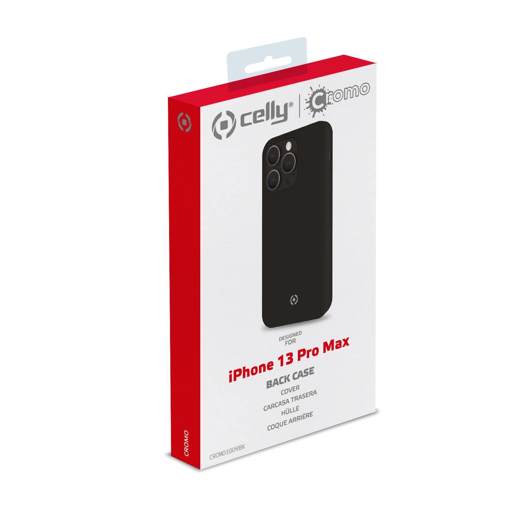 Cover Celly CROMO per iPhone 13 Pro Max Nero TPU - immagine 5