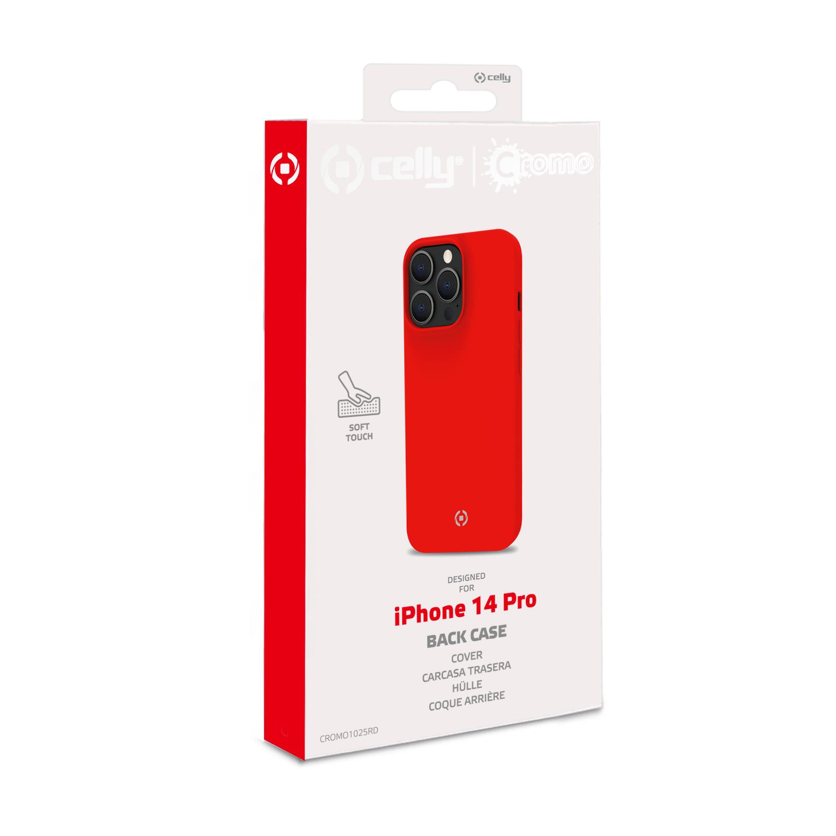 Cover Celly CROMO per iPhone 14 Pro Rosso TPU - immagine 7