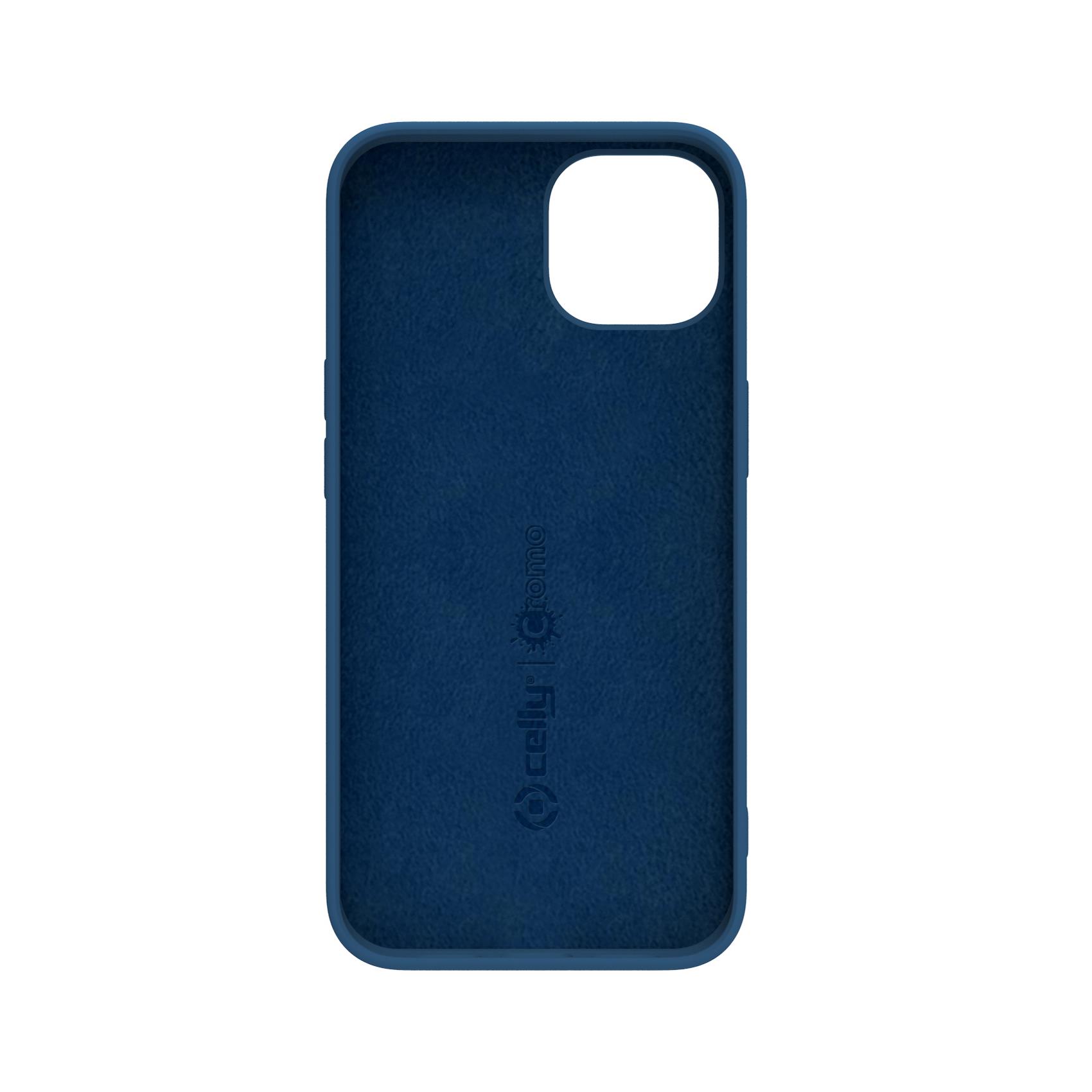 Cover Celly CROMO per Apple iPhone 14 Plus Blu TPU - immagine 3
