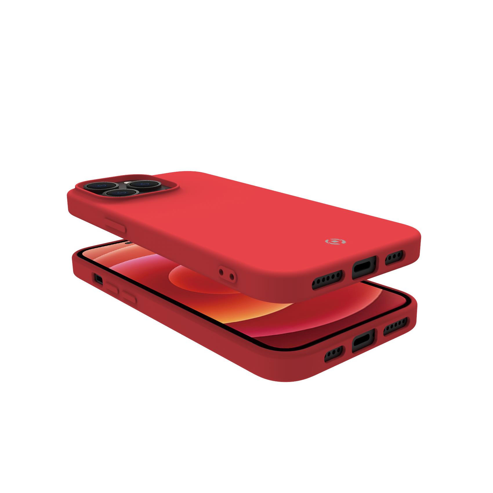 Cover Celly CROMO per iPhone 14 Pro Max Rosso TPU - immagine 2