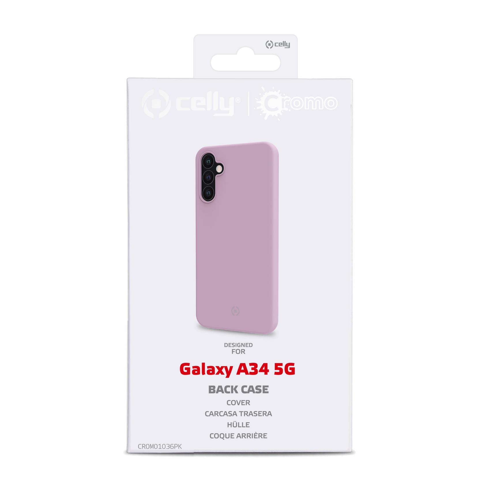 Cover Smartphone Celly CROMO per Samsung Galaxy A34 5G Rosa - immagine 9