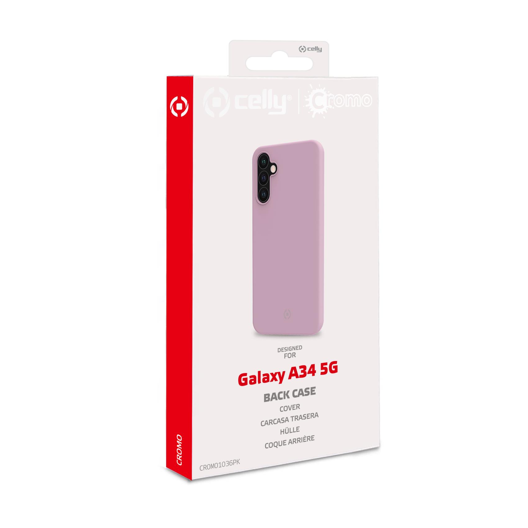 Cover Smartphone Celly CROMO per Samsung Galaxy A34 5G Rosa - immagine 10