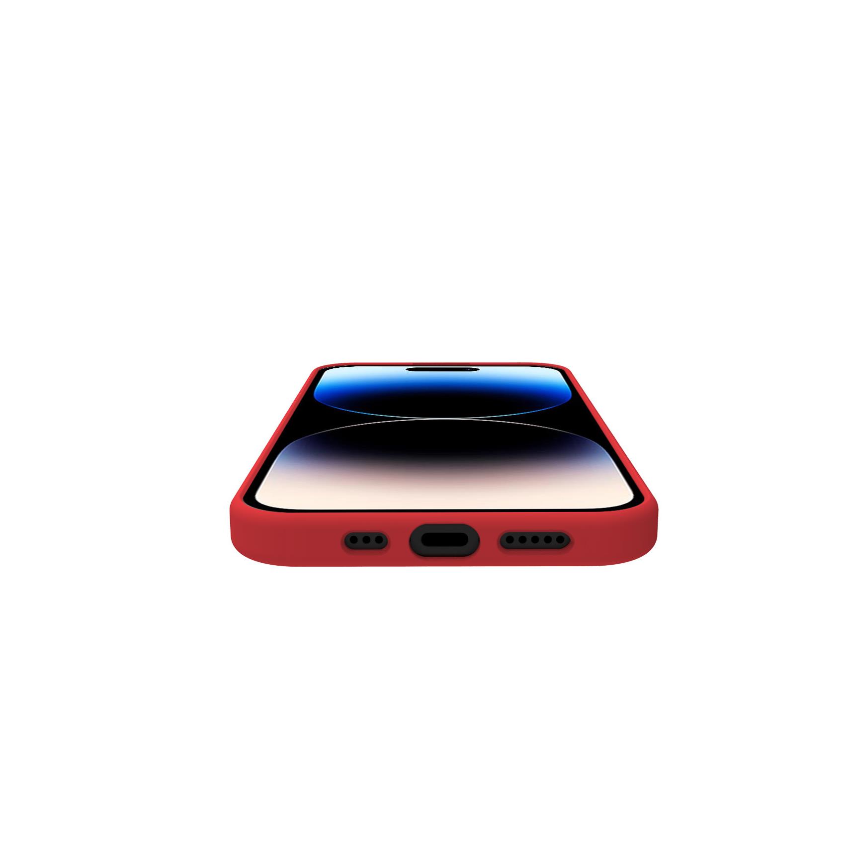 Cover iPhone 15 Pro Celly Cromo TPU Rosso - immagine 4