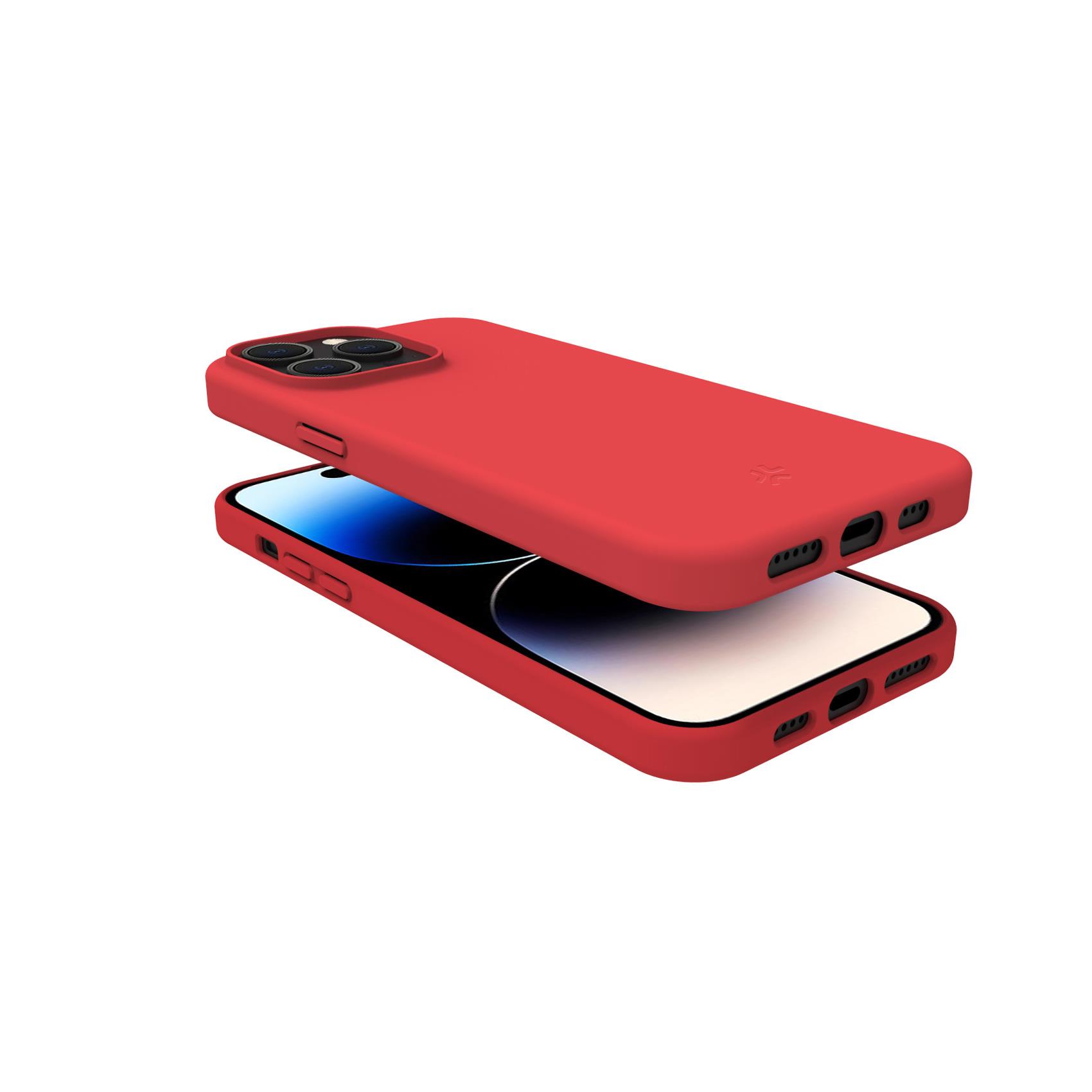 Cover iPhone 15 Pro Celly Cromo TPU Rosso - immagine 8