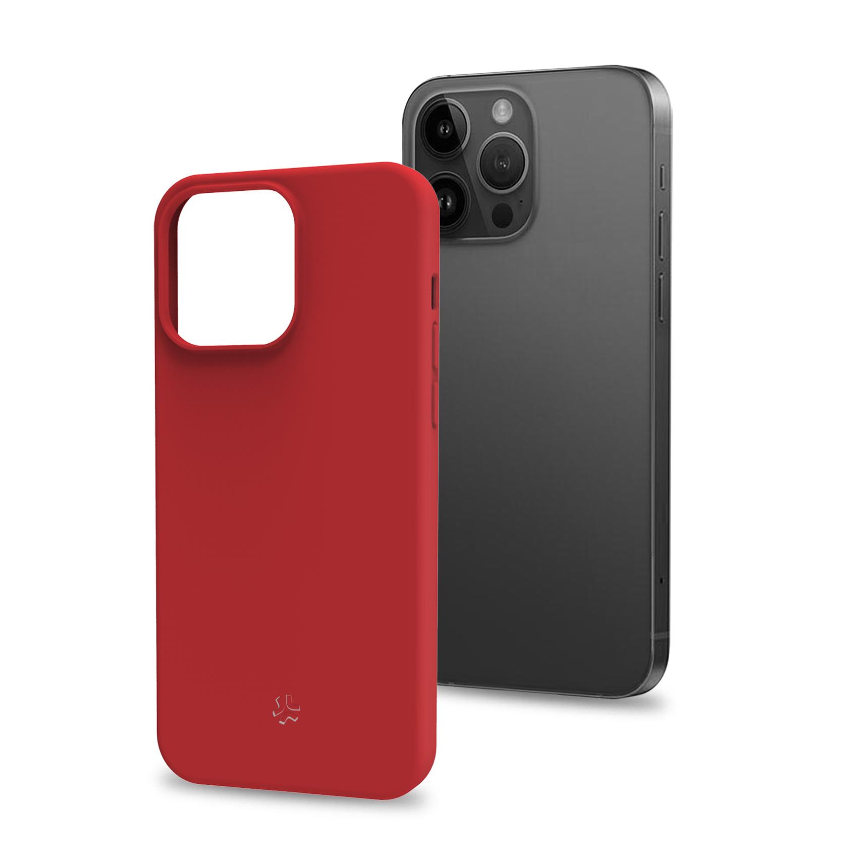 Cover iPhone 15 Pro Celly Cromo TPU Rosso - immagine 9