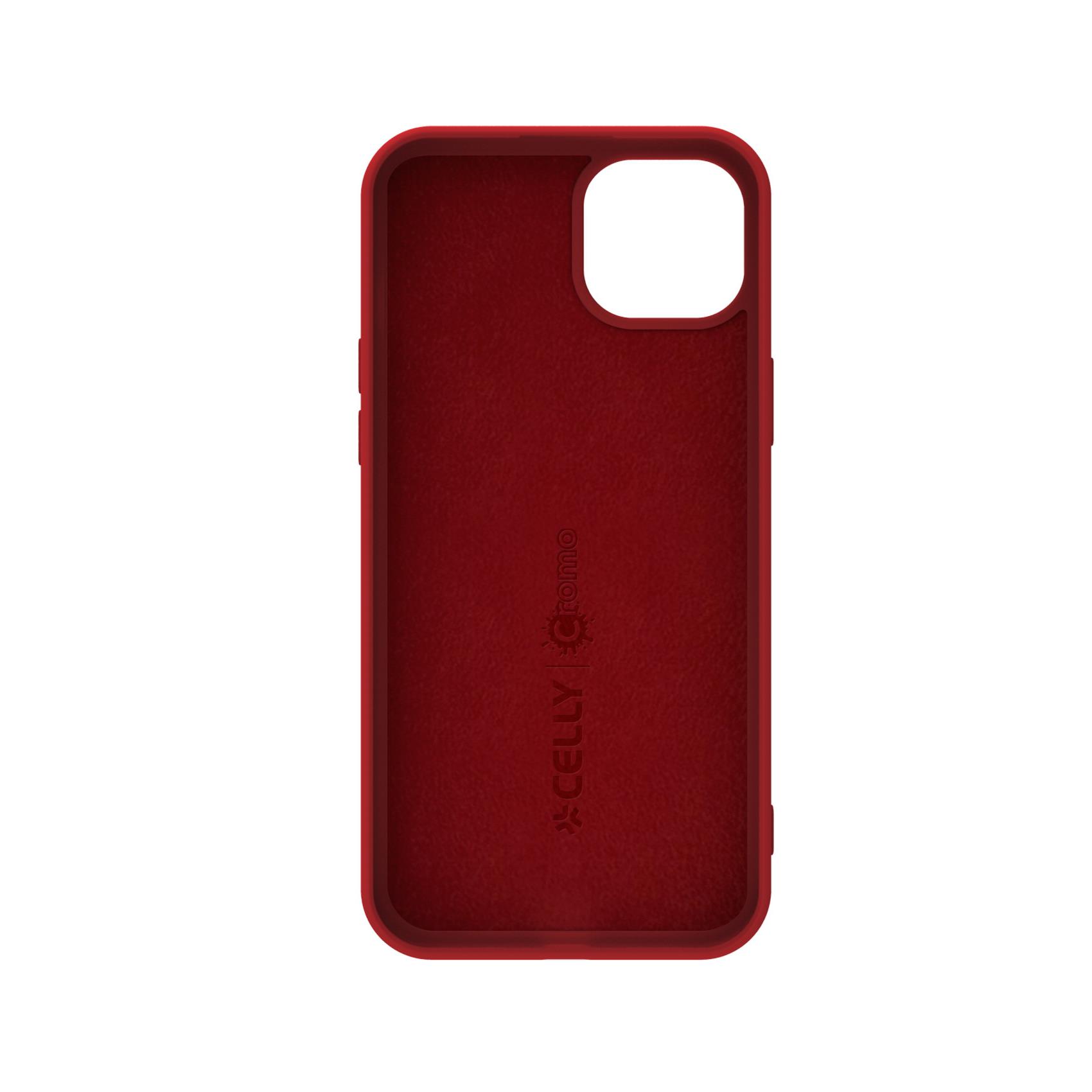 Cover iPhone 15 Plus Celly CROMO TPU Rosso - immagine 4
