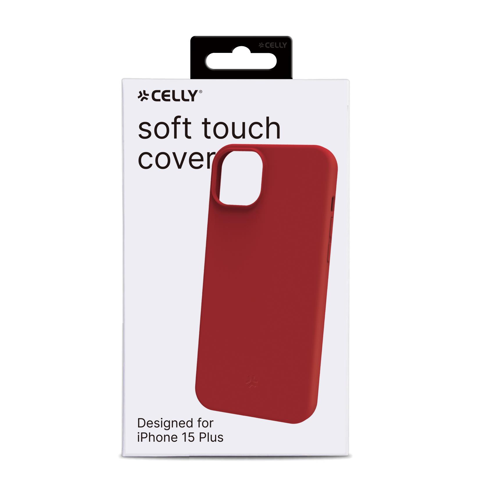 Cover iPhone 15 Plus Celly CROMO TPU Rosso - immagine 9