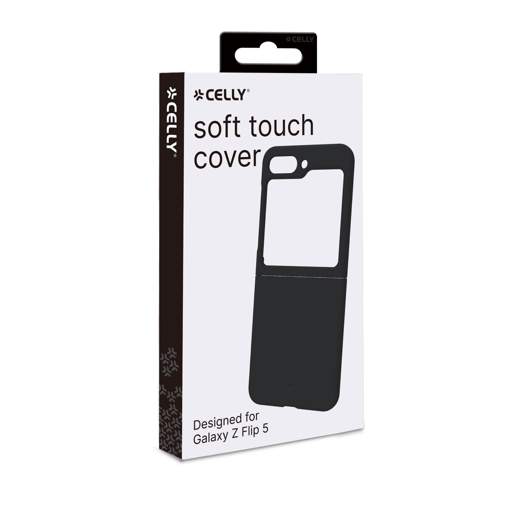 Cover Celly CROMO per Samsung Galaxy Z Flip 5 Nero TPU - immagine 2