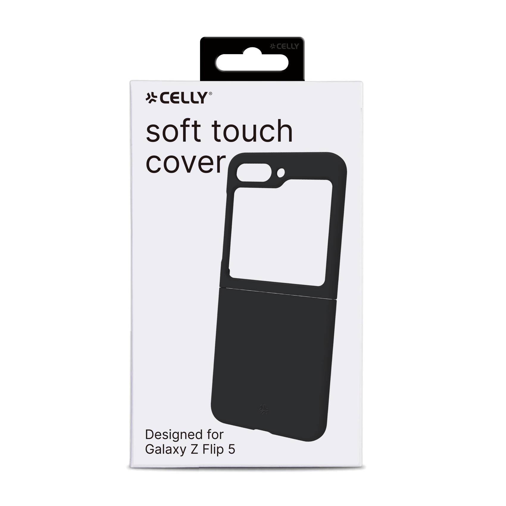 Cover Celly CROMO per Samsung Galaxy Z Flip 5 Nero TPU - immagine 5
