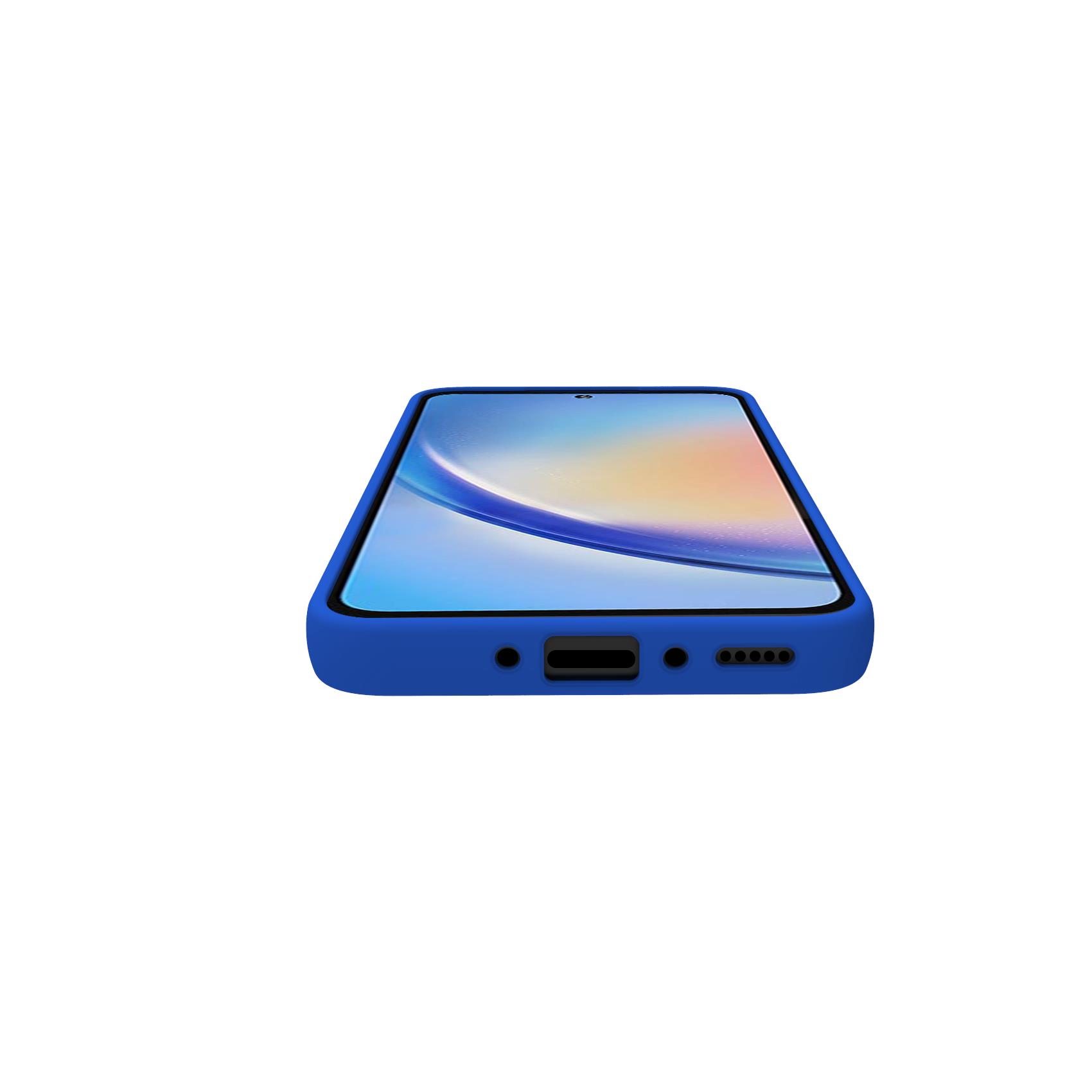 Cover Celly CROMO per Samsung Galaxy A55 5G e A55 5G Enterprise Edition Blu - immagine 2