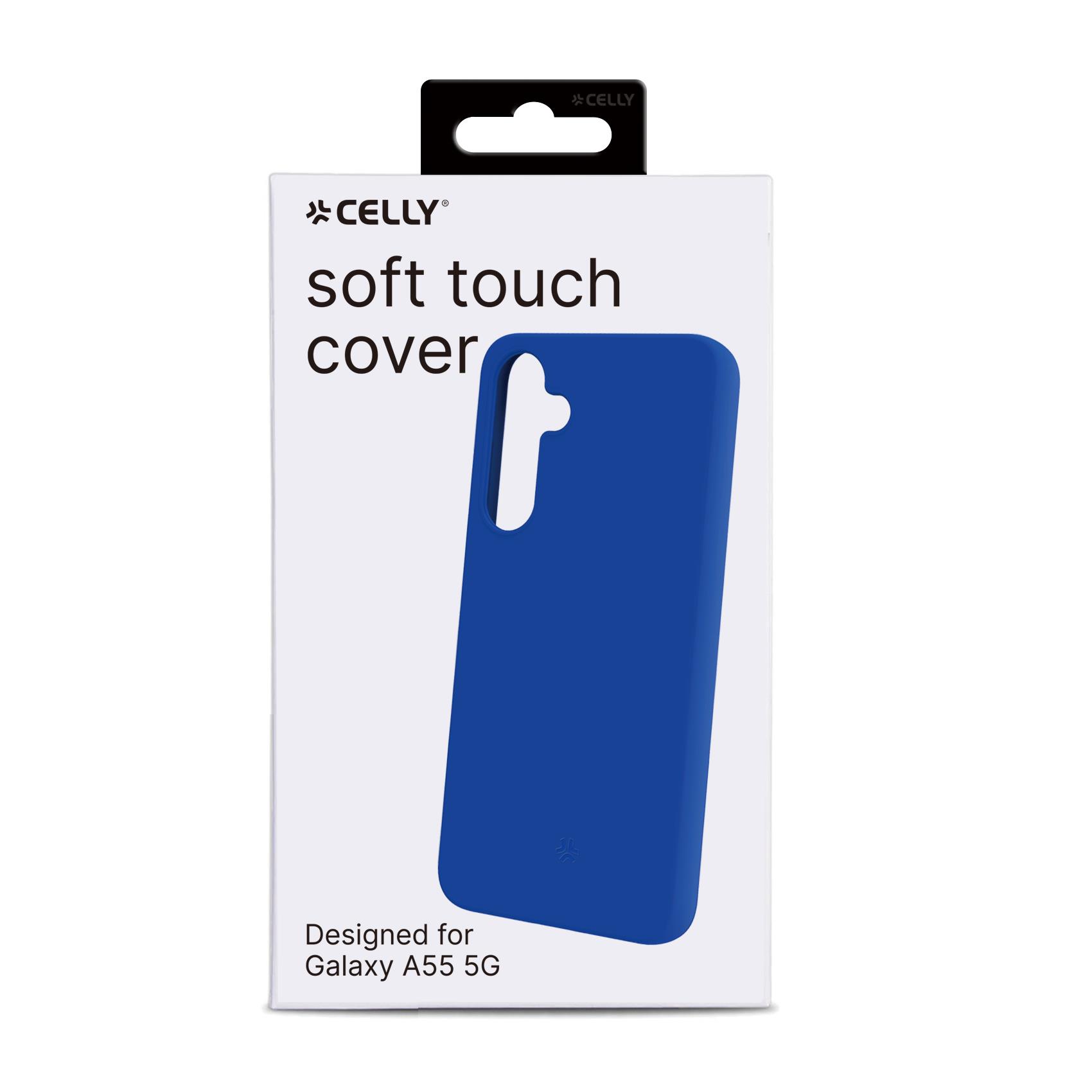 Cover Celly CROMO per Samsung Galaxy A55 5G e A55 5G Enterprise Edition Blu - immagine 5
