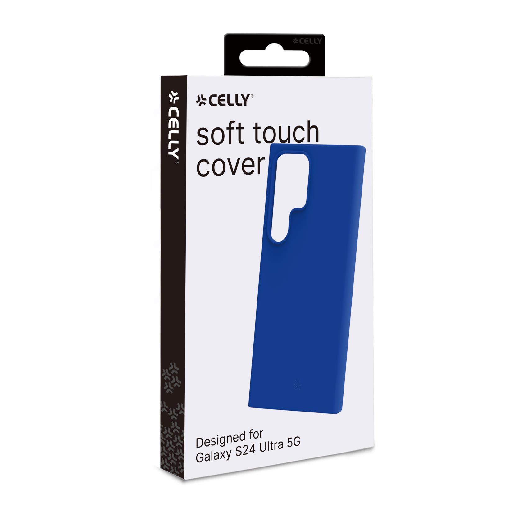 Cover Celly CROMO per Samsung Galaxy S24 Ultra 5G Blu TPU - immagine 2