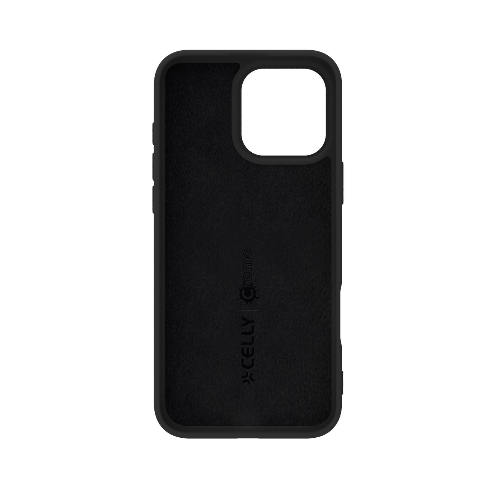 Cover Celly CROMO per Apple iPhone 16 Pro Max Nero TPU - immagine 12