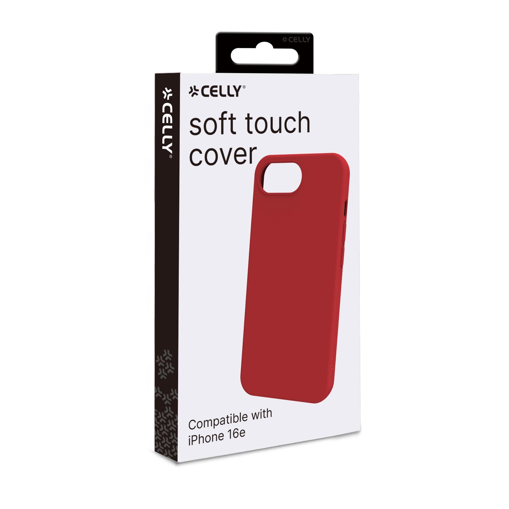 Cover Celly CROMO per Apple iPhone 16e Rosso TPU - immagine 3