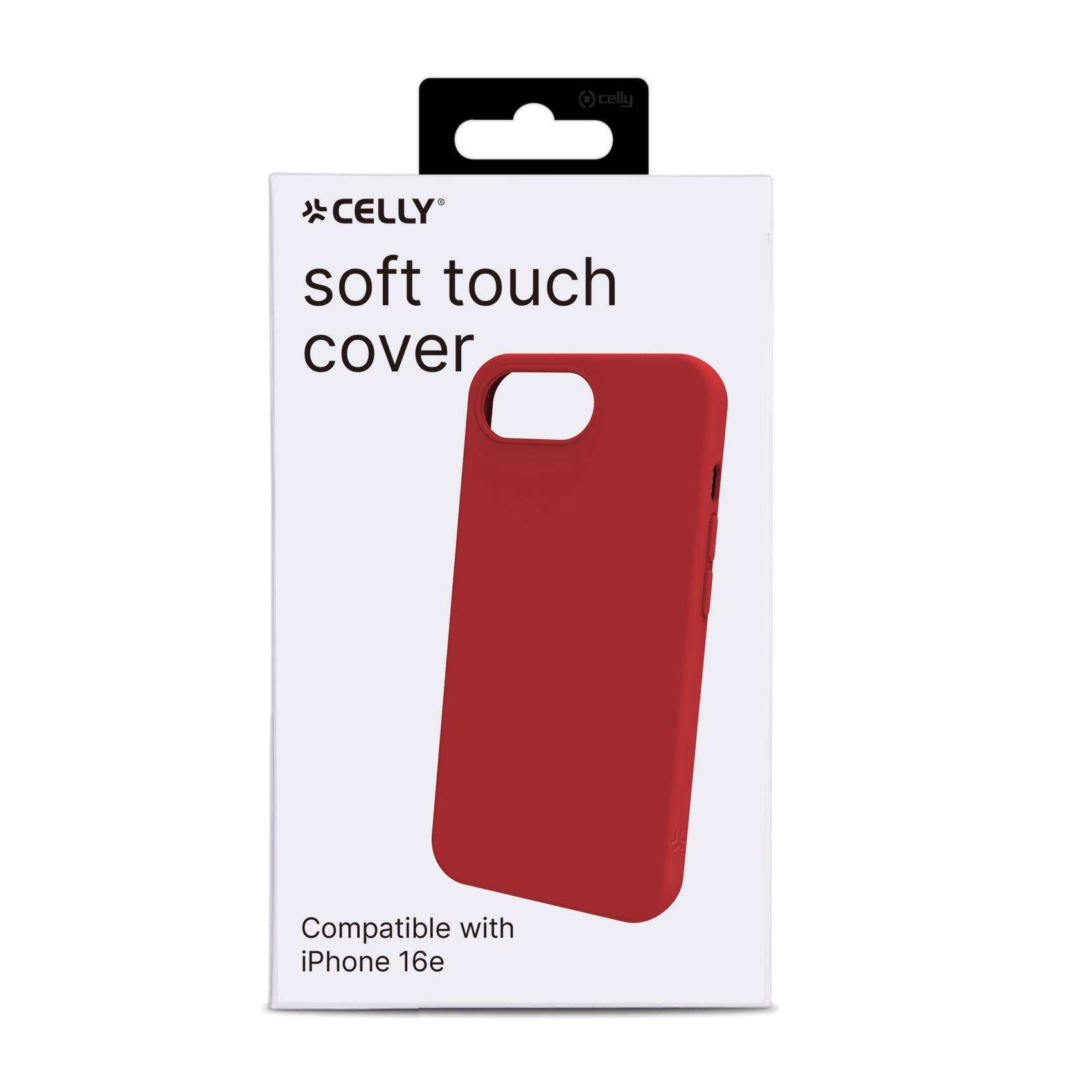 Cover Celly CROMO per Apple iPhone 16e Rosso TPU - immagine 12