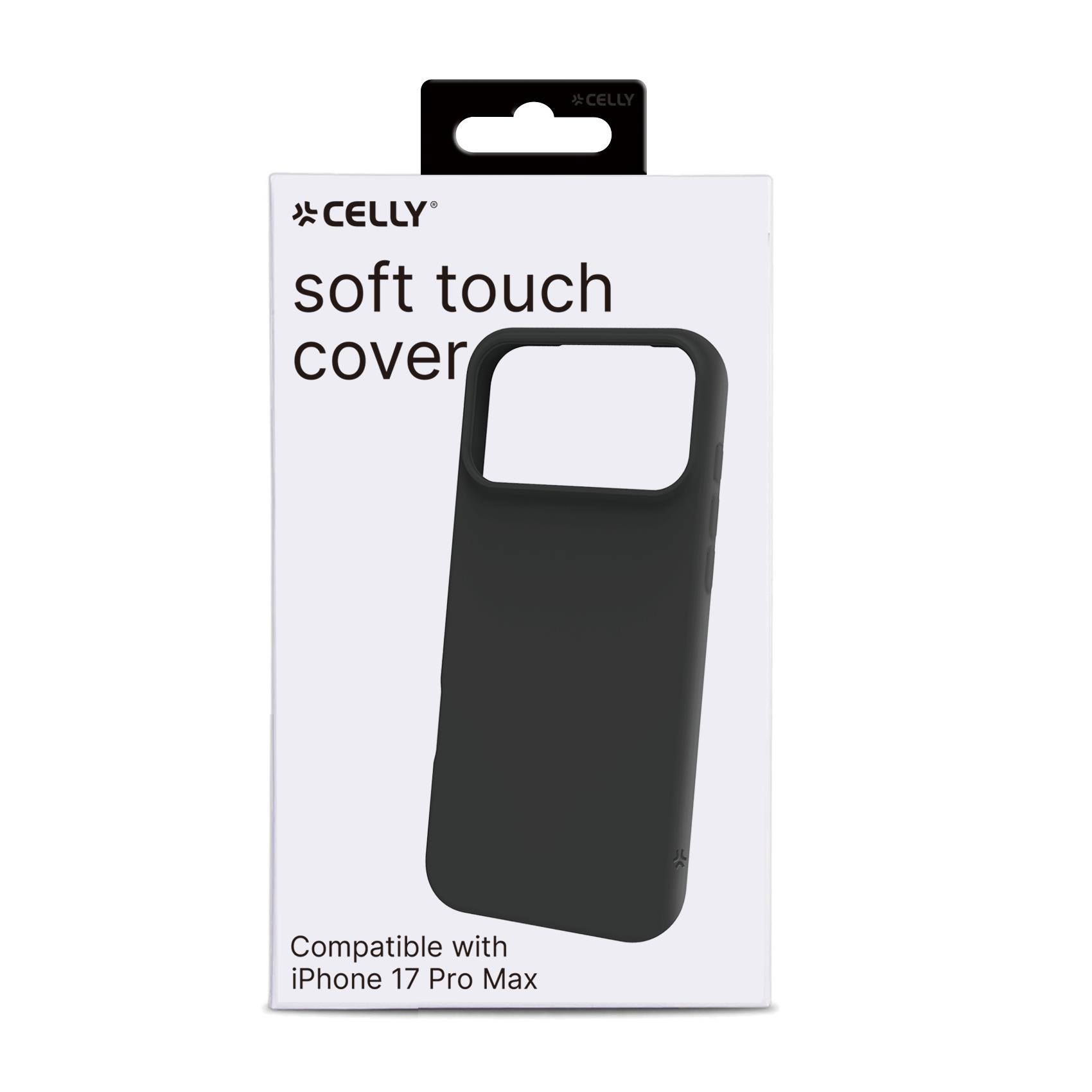 Cover Celly CROMO per Apple iPhone 17 Pro Max in TPU Nero - immagine 4