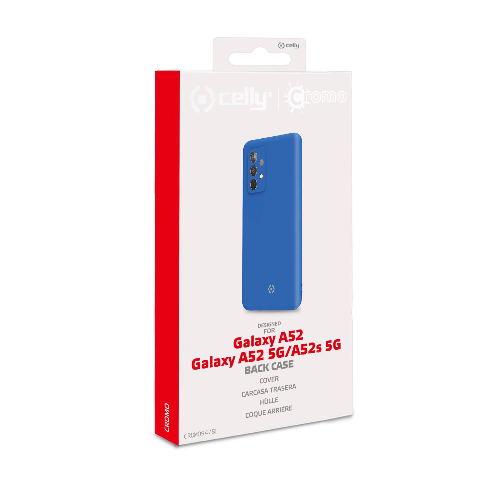 Cover Celly CROMO per Samsung Galaxy A52/A52s 5G Blu TPU - immagine 9