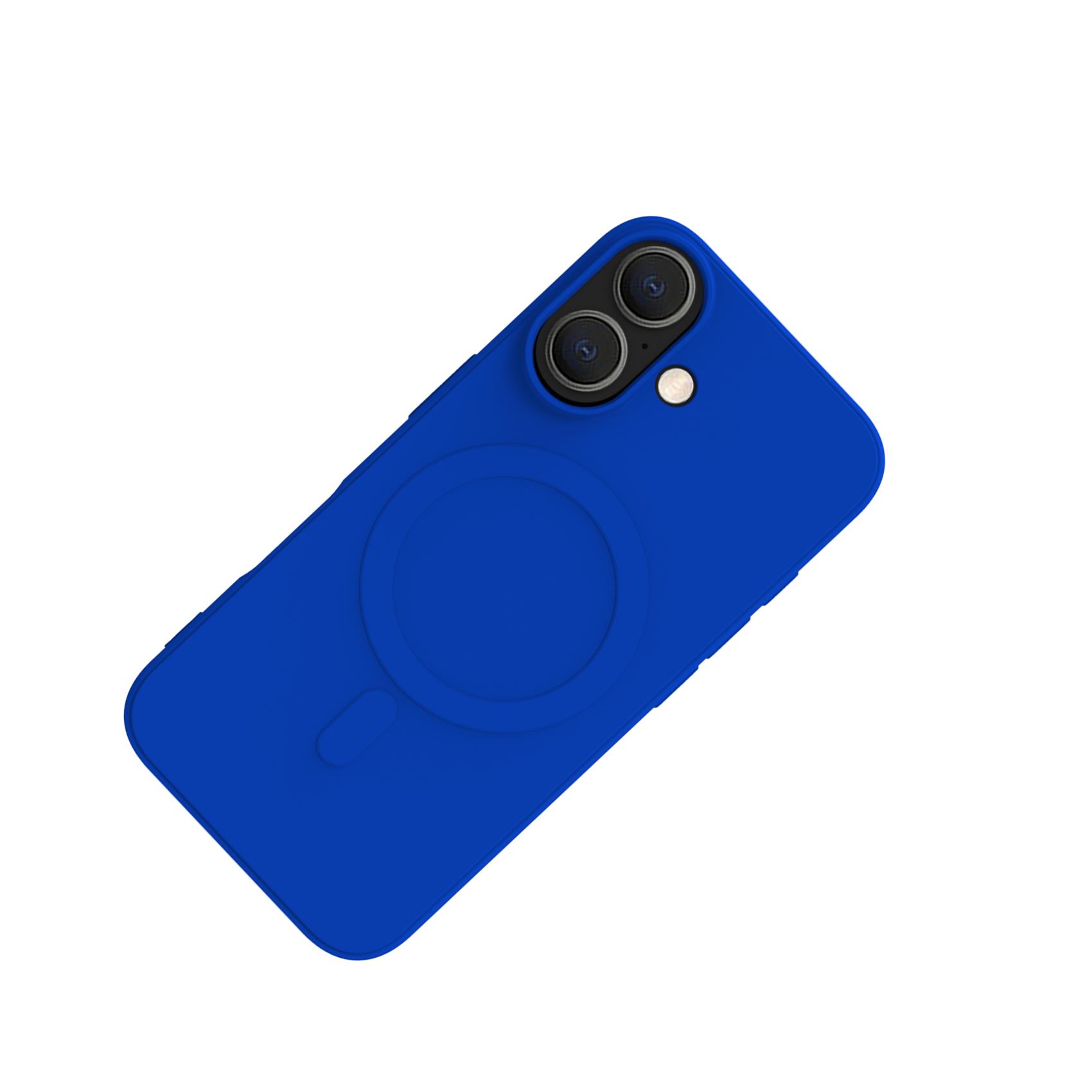 Cover Celly CROMOMAG per iPhone 16 Blu TPU - immagine 4