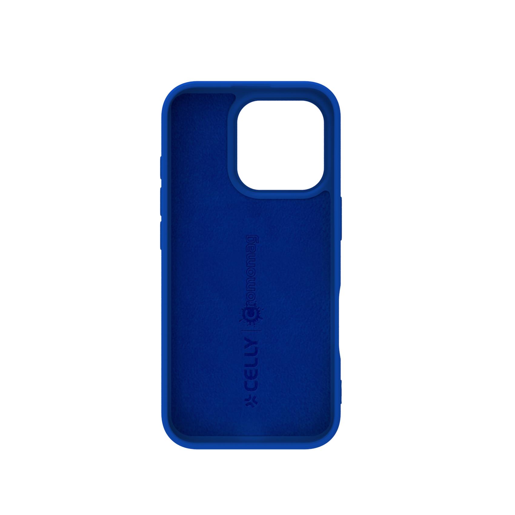 Cover Celly Cromomag per iPhone 16 Pro in TPU Blu - immagine 3