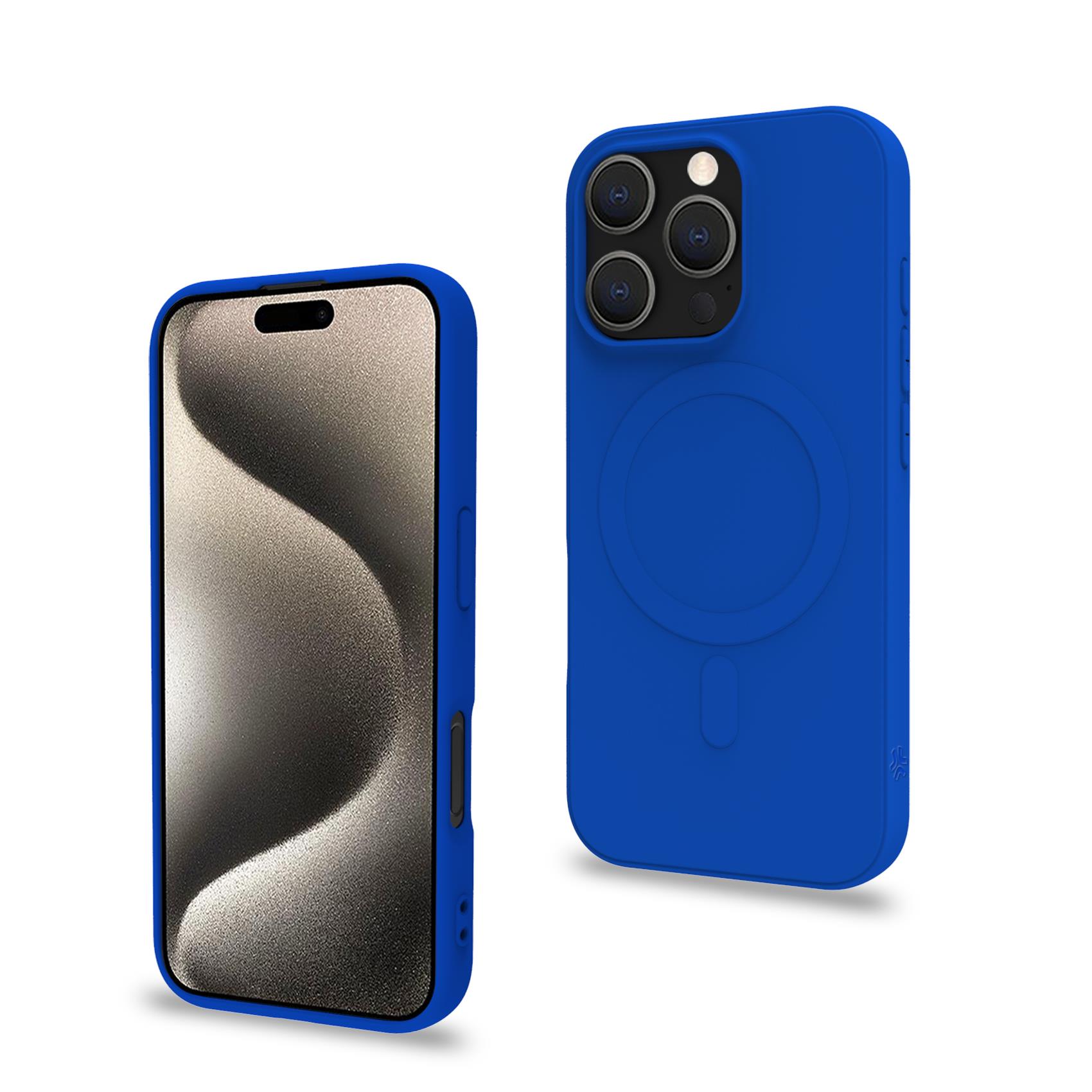 Cover Celly Cromomag per iPhone 16 Pro in TPU Blu - immagine 4