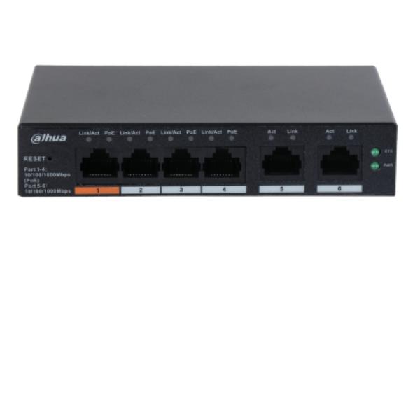 Switch Dahua CS4006-4GT-60 4 Porte PoE 6 Porte Gigabit - immagine 2