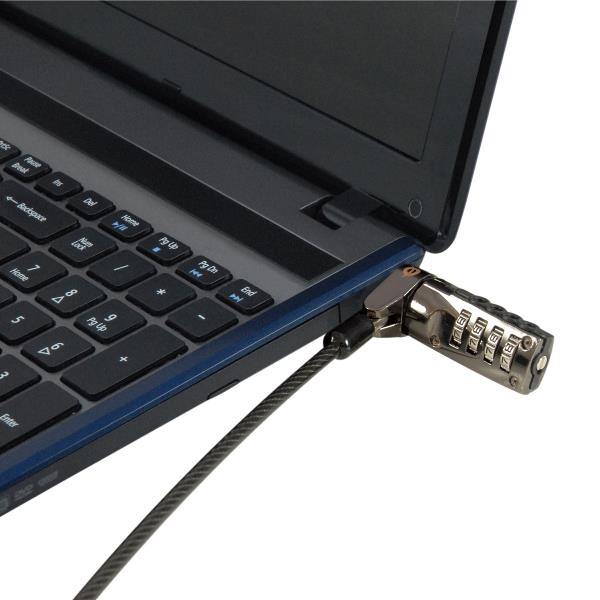 Cavo di Sicurezza Conceptronic per Notebook Lucchetto a Combinazione 1.8m - immagine 4