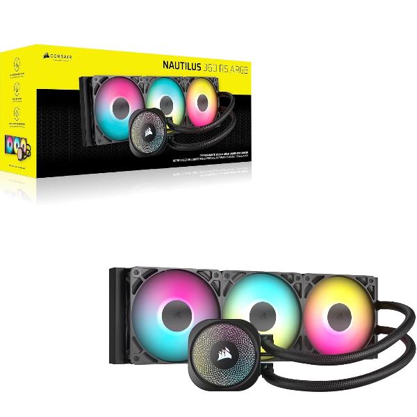 Dissipatore a Liquido Corsair Nautilus 360 RS ARGB 360mm - immagine 3