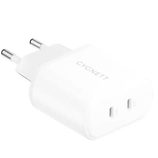 Caricabatterie Cygnett PowerPlus 35W Dual USB-C Bianco - immagine 3