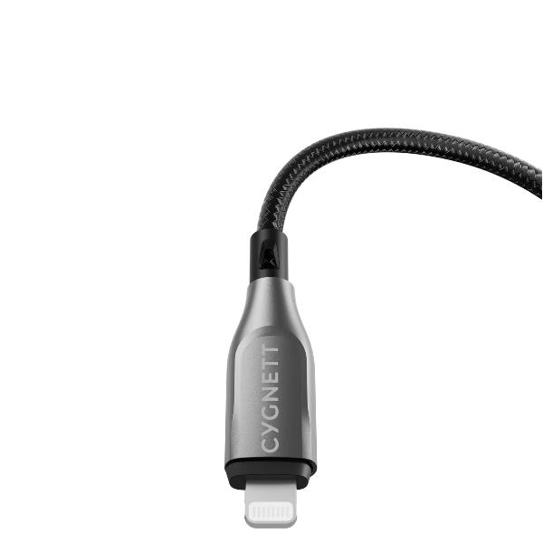 Cavo Lightning USB-C Cygnett 50cm Nylon Nero 30W - immagine 3