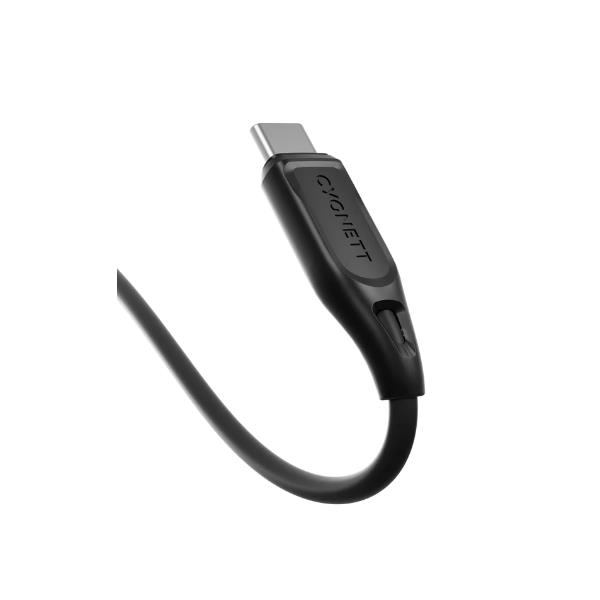 Cavo USB-C Cygnett Essentials Gen 2 2 metri 60W Nero - immagine 3