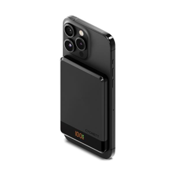 Power Bank Cygnett MagSlim 5k Wireless MagSafe Portatile Nero - immagine 3