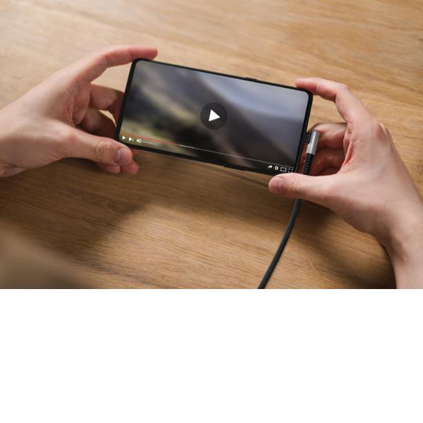 Cavo Lightning USB-C Cygnett Corazzato Angolo Retto 1m 30W - immagine 3