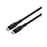 Cavo USB-C Cygnett 1 metro Nylon 100W con LED
