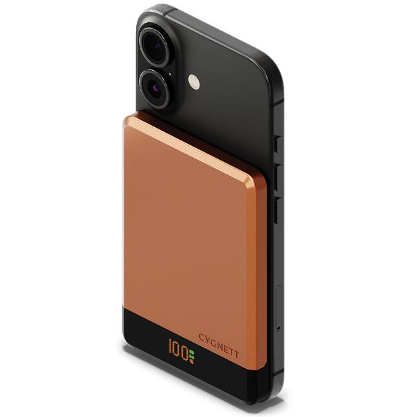 Power Bank Cygnett MagSlim 5K Copper Caramel 112g - immagine 3