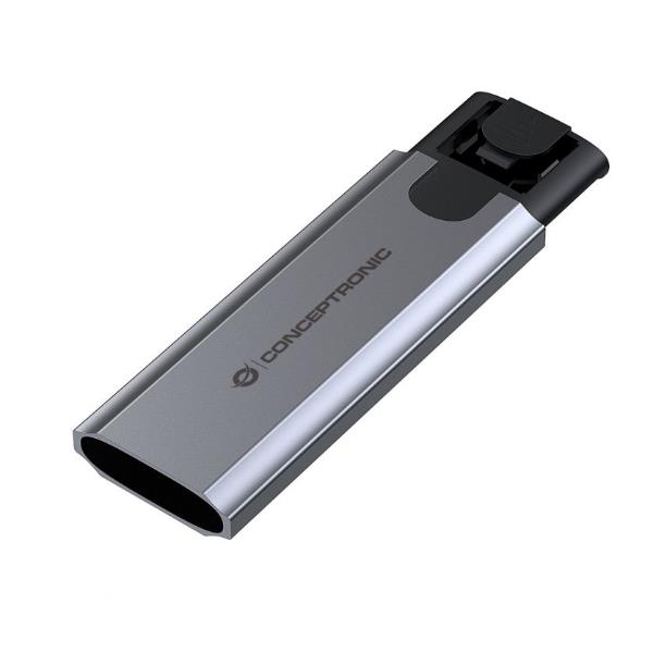 Box Vuoto per SSD M.2 Conceptronic NVMe USB 3.2 Gen 2 Alluminio - immagine 3