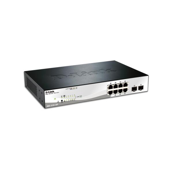 Switch D-Link DGS-1210-10P/E 10 Porte Gigabit 8 PoE Smart Managed - immagine 3
