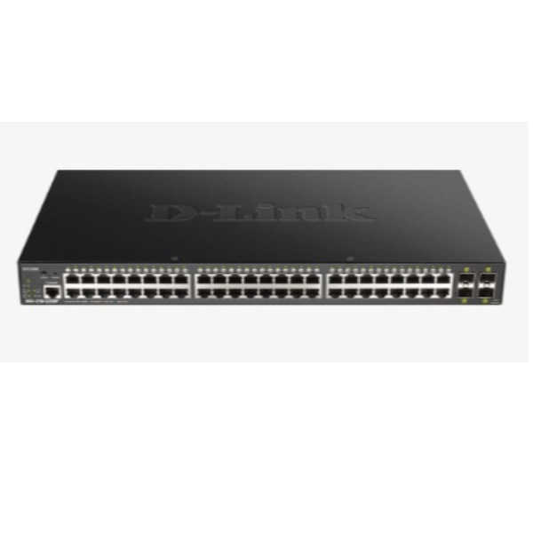 Switch D-Link DGS-1250-52XMP/E 48 Porte Gigabit PoE Smart Managed - immagine 2